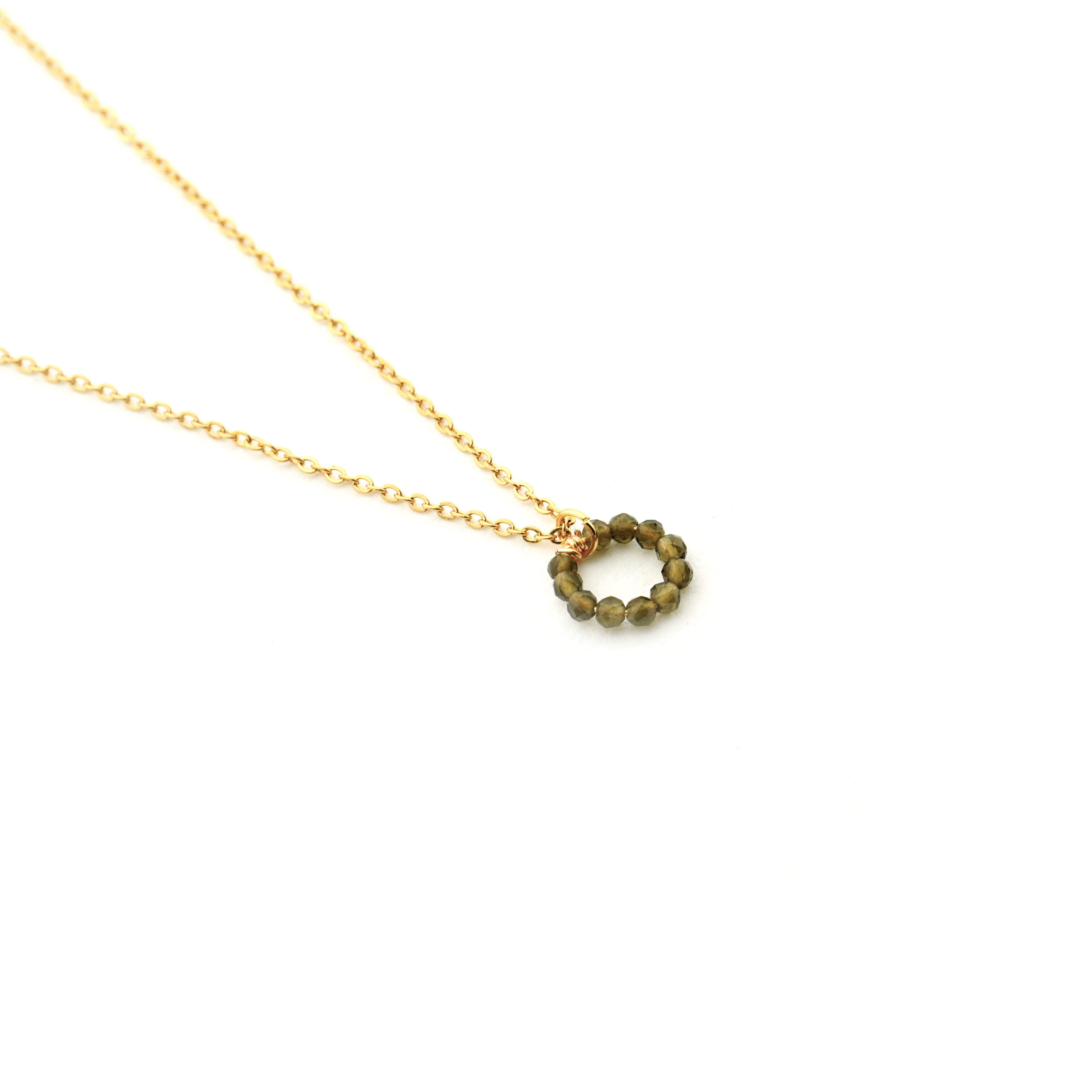DINA NECKLACE DARK GREEN